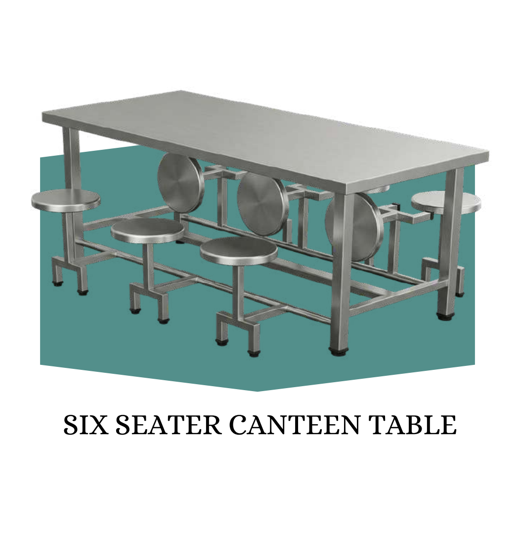Six Seater Canteen Table